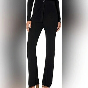 The Drop Ribbed Wool Blend Flared Leggings Size Large